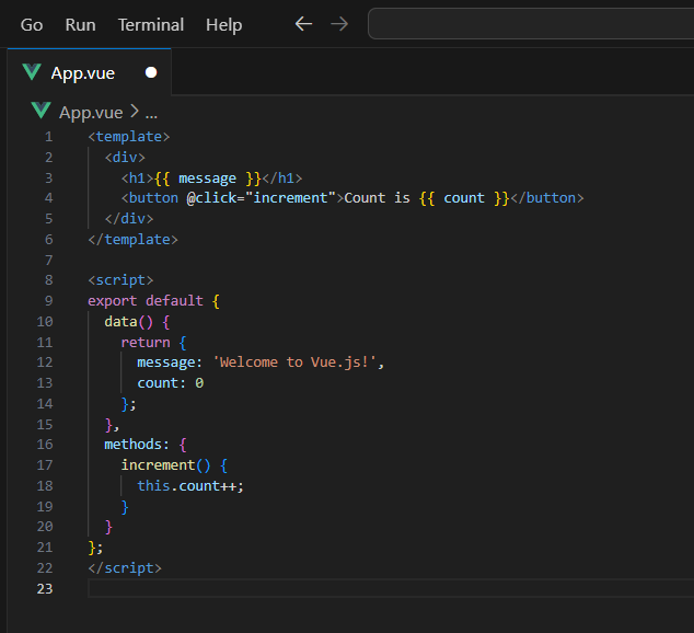 vue js code example